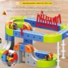 electric train set for kids with magnetic rail 86 pcs