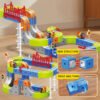 electric train set for kids with magnetic rail 86 pcs