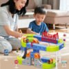 electric train set for kids with magnetic rail 86 pcs