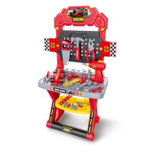 kids tool bench set red & yellow