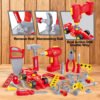 kids tool bench set red & yellow
