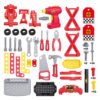 kids tool bench set red & yellow