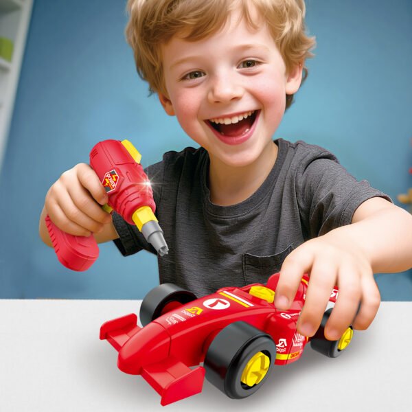 kids tool bench set red & yellow