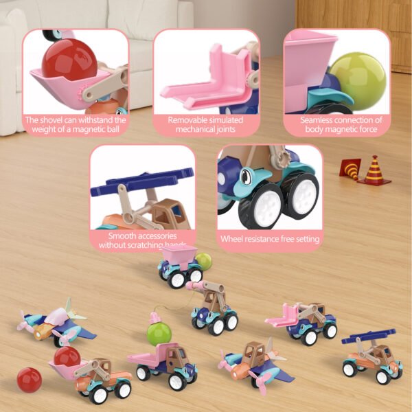 magnetic cars toy set