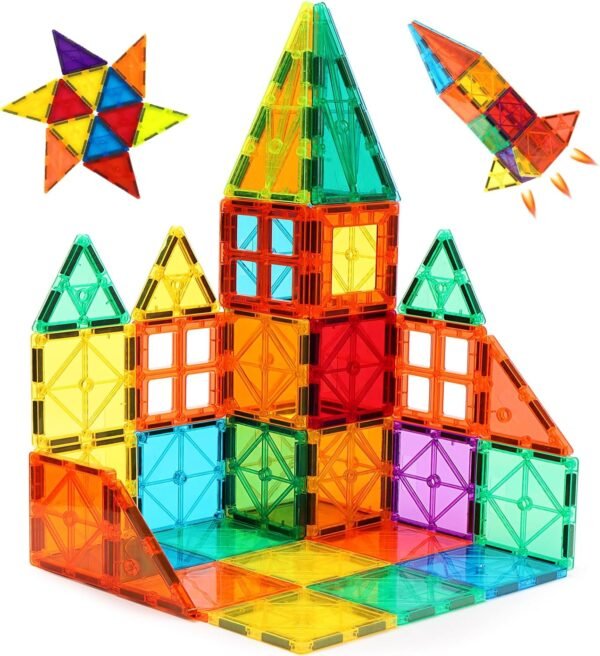 60 pieces deluxe magnetic tiles