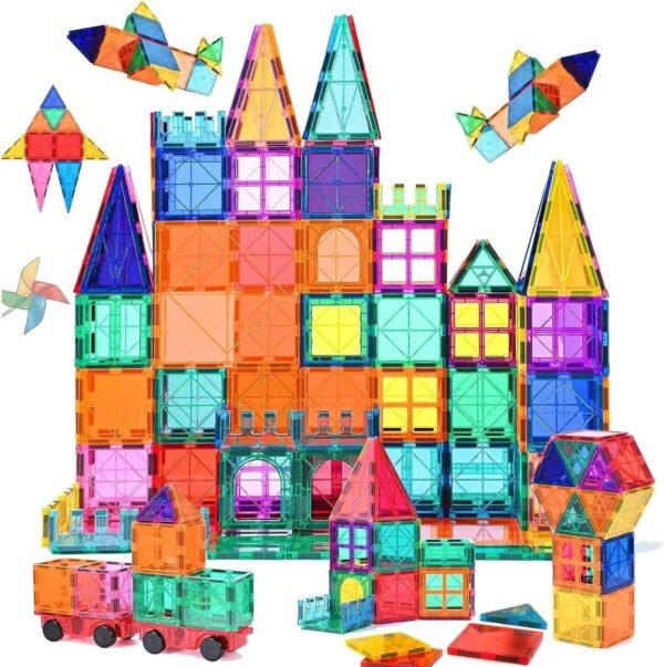 120 pieces deluxe magnetic tiles