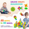 120 pieces deluxe magnetic tiles