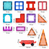 60 pieces deluxe magnetic tiles
