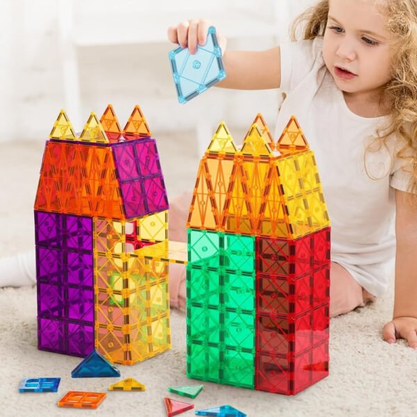 60 pieces deluxe magnetic tiles