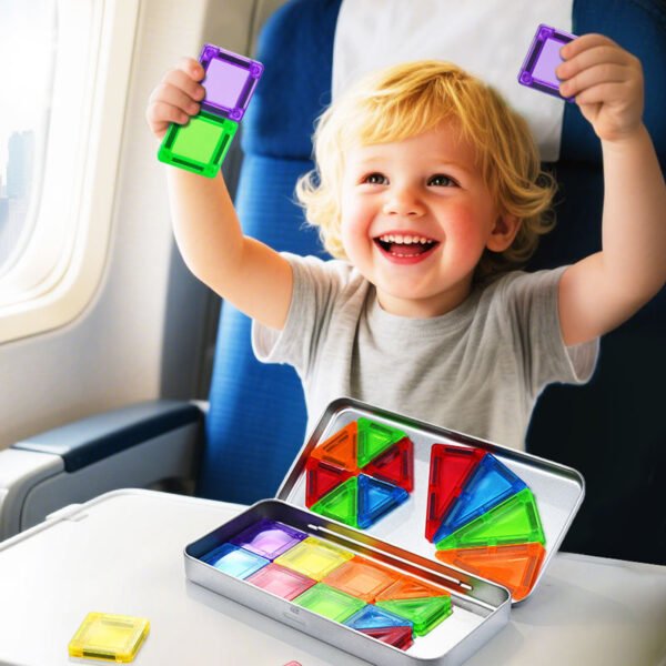 40 pieces mini magnetic tiles